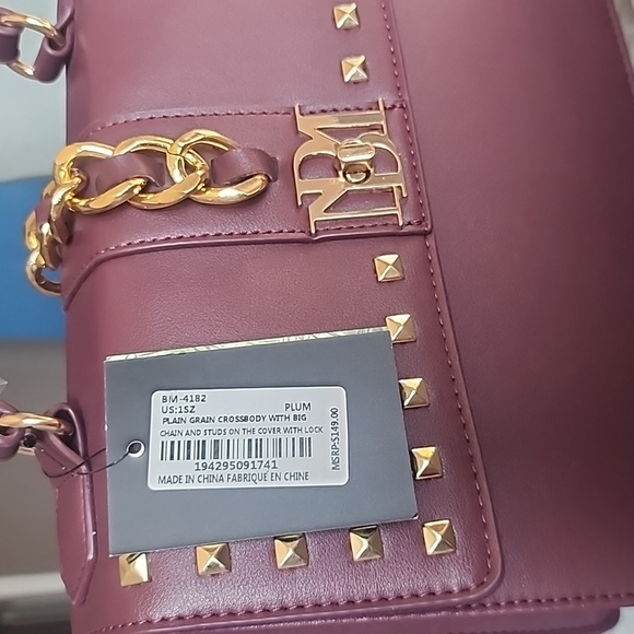 Badgley Mischka Plum Crossbody handbag Nwt - Picture 7 of 15